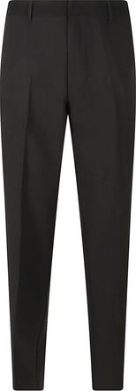 Emporio Armani Broek - Heren - Nette broeken - Zwart - L - Polyester - Broeken