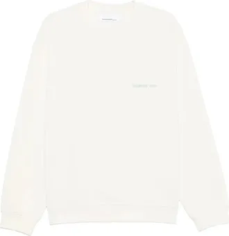 OAMC Peacemaker Crewneck Hondenprint - Heren - Sweatshirts - Wit - M - Katoen - Hoodies & sweatvesten