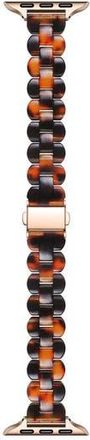 Posh Tech Elle Resin Link Apple Watchband in Chocolate Tortoise at Nordstrom Rack