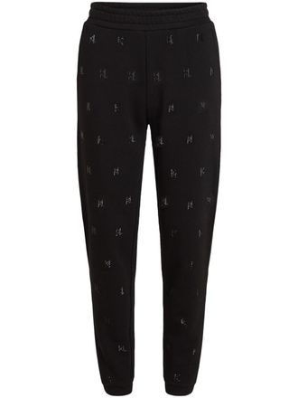 Karl Lagerfeld Pantaloni sportivi con strass - Nero