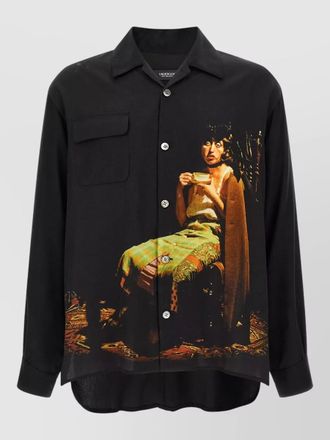 Undercover printed bowling shirt