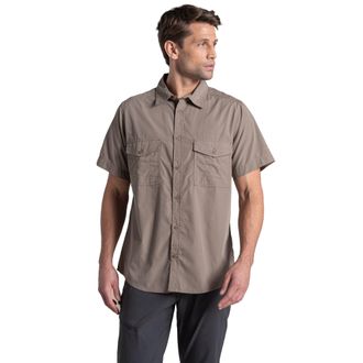 Craghoppers Heren Kiwi II Shirt Met Korte Mouwen (Kiezelsteentjes)