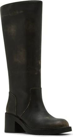Madden Girl Momento Knee High Boot in Taupe Distressed at Nordstrom Rack, Size 8.5
