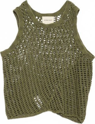 Nicholas Daley Womens Knitted Vest In Green