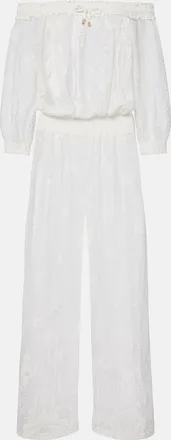 Melissa Odabash Tully crochet cotton-blend jumpsuit
