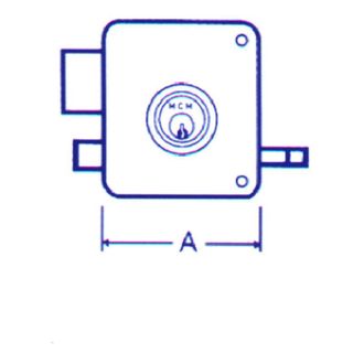 MCM Cerradura Sobrep Pint Izda