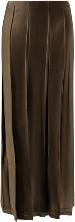 Vince Pliss&eacute; Midi Rok - Dames - Midirokken - Groen - M - Rayon - Rokken