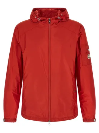 Moncler Red Solid Hood Jacket