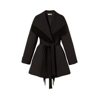 Twinset Jassen, Dames, Zwart, XS, Wol, 262Li 2Caa Quilted Jacket