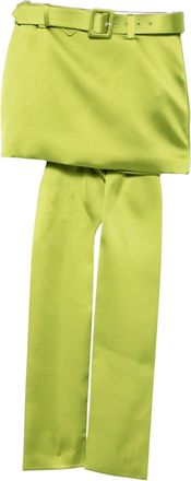 Self Portrait High-Waisted Mini Skirt with Oversized Bow Detail