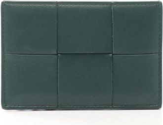 Bottega Veneta Vintage, unisex, Groen, ONE Size, Leer, Pre-owned Leren Portemonnee