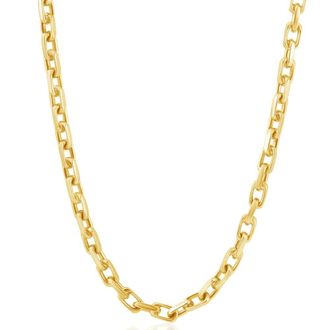 Pompeii3 Mens 14k Gold (57gram) or Platinum (107gram) 5.5mm Link Chain Necklace 24