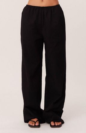 SNDYS Ismene Linen & Cotton Pants in Black at Nordstrom, Size X-Small