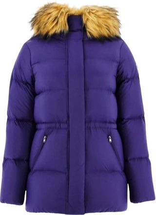 Jott Luxe Winterjas met Capuchon - Violetten - Dames - Winterjassen - Blauw - XS - Jassen