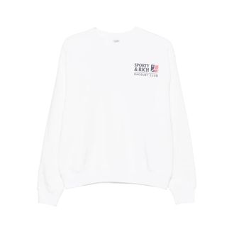Sporty & Rich Sweater - Dames - Sweatshirts - Wit - M - Hoodies & sweatvesten