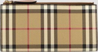 Burberry Portafoglio Burberry in cotone spalmato stampa Vintage Check