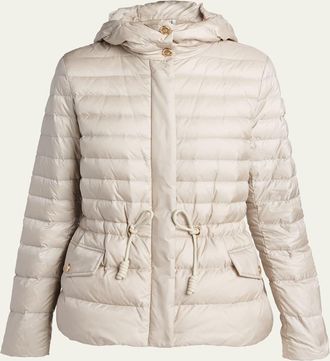 Moncler Raies Hooded Short Down Jacket