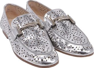 Tod's TodS Womens Leather Perforated Loafer (Authentic Pre-Loved)