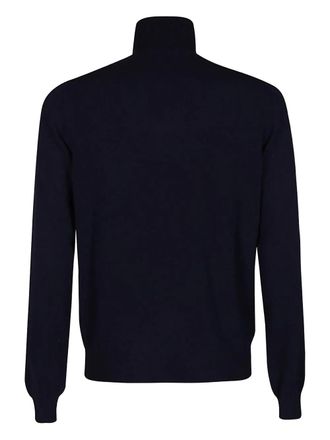 Malo turtleneck ribbed sweater - men - Wool - 50 - Blue