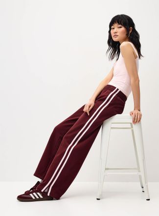 Twik Womens Track stripe wide-leg sweatpant