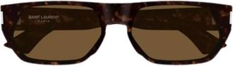 Saint Laurent SL 898 Zonnebril - Heren - Zonnebrillen - Bruin - 59 MM - Accessoires