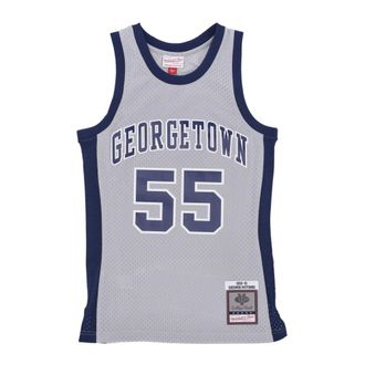Mitchell & Ness Sleeveless Tops, male, Gray, Size: S Georgetown Hoyas Basketball Tank Top