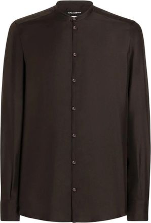 Dolce & Gabbana Shirt M0674 - Heren - Casual Overhemden - Bruin - 2XL - Overhemden