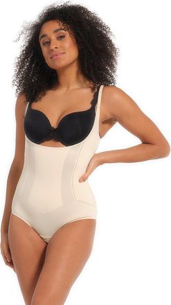 Magic Bodyfashion Shaping-Body MAGIC BODYFASHION Dream Shaper Bodybriefer, Damen, Gr. XXL, N-Gr, braun (latte), Obermaterial: 75% Polyamid, 25% Elasthan, Bodys Shaping-