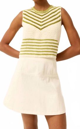 Marie Oliver Crawford Mini Skirt In Whitewash