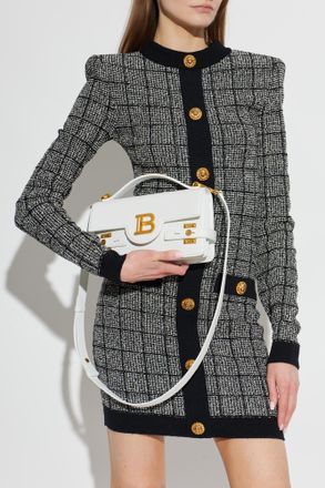 Balmain Handbag B-Buzz 24, Womens, White