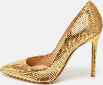 Gianvito Rossi Gold Sequins Gianvito Pumps