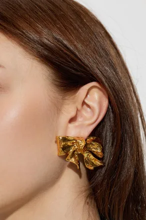 Moschino Brass Clips, Womens, Gold