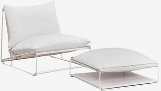 Sklum Conjunto De Jard&iacute;n Con Sill&oacute;n Y Puff Convertible Amaro Sklum