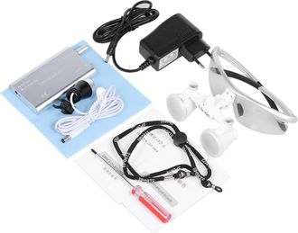 OEM Lupas Binoculares Dentales De 3,5 X 420 Mm Con Linterna Frontal Led Port&aacute;til, Lupas &Oacute;pticas M&eacute;dicas Y Quir&uacute;rgicas De Cristal Con Linterna Frontal Inte