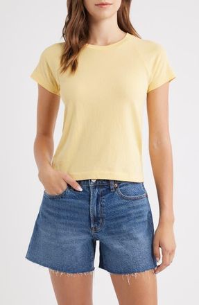 Pistola Denim Ryn Ringer Cotton T-Shirt in Light Tumeric at Nordstrom, Size X-Small