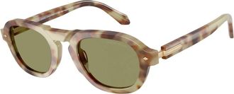 Giorgio Armani Ar 8244 Zonnebril - Heren - Zonnebrillen - Bruin - 49 MM - Accessoires