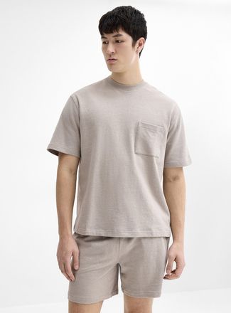 Le 31 Mens Hemp blend jersey T-shirt
