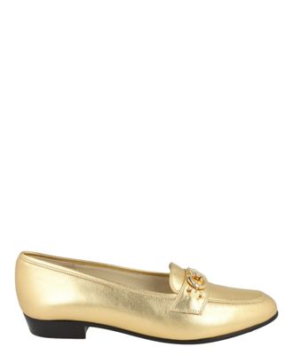 Ferragamo Babs Metallic Loafers