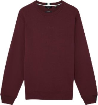 Ted Baker Mens LS Jersey Crew Oxblood L