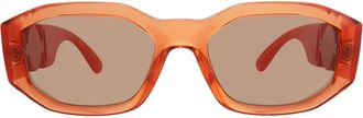 Versace Light Brown Geometric Mens Sunglasses VE4361 552763 53