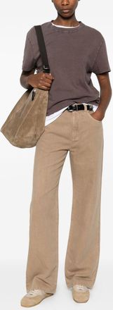 Brunello Cucinelli Brunello Cucinelli Womens Cotton And Linen Blend Trousers - Tan - Size EU 46 (Womens)