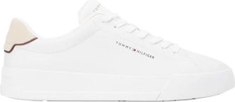 Tommy Jeans Sneakers - Heren - Sneakers - Wit - 40 EU - Leer - Schoenen