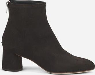 AGL Olga Water Resistant Velour Ankle Boot with Heel in Testa Di Moro Suede at Nordstrom, Size 40.5
