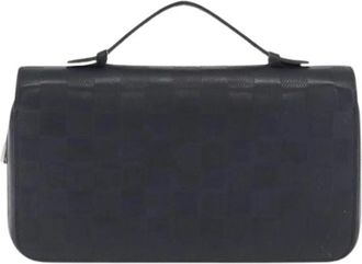 Louis Vuitton Pre-owned Leren Clutch - Dames - Vintage Clutch - Zwart - ONE Size - Leer - Vintage