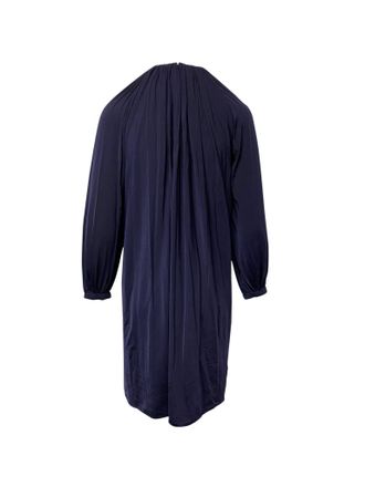 Calvin Klein Longsleeve Shift Dress in Navy Blue in Polyamide