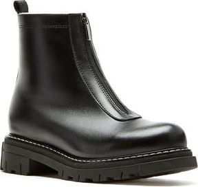 La Canadienne Deon Genuine Shearling Waterproof Bootie in Black Leather at Nordstrom Rack, Size 11