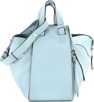 Loewe Hammock Bag Leather Medium shoulder bag - Blauw