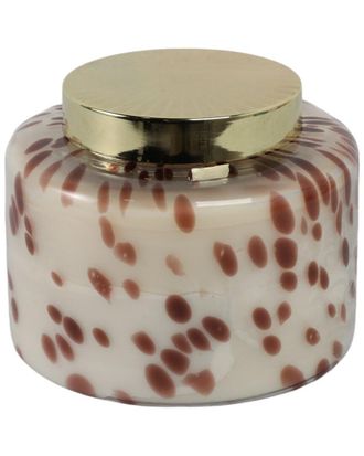 Sagebrook Home 7In 71Oz Cinnamon Speckle Lidded Candle