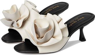 Kate Spade New York Flourish Womens Sandals Black/Cream : 5.5 M, Leather