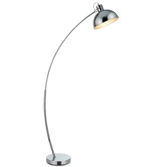 Teamson Home Teamson Home - L&aacute;mpara Led De Pie Est&aacute;ndar Cromada Y Curvada Arco Vn-l00024-eu